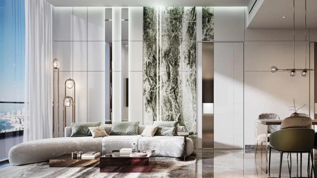 Samana Boulevard Heights studio apartment with private pool balcony Dubai