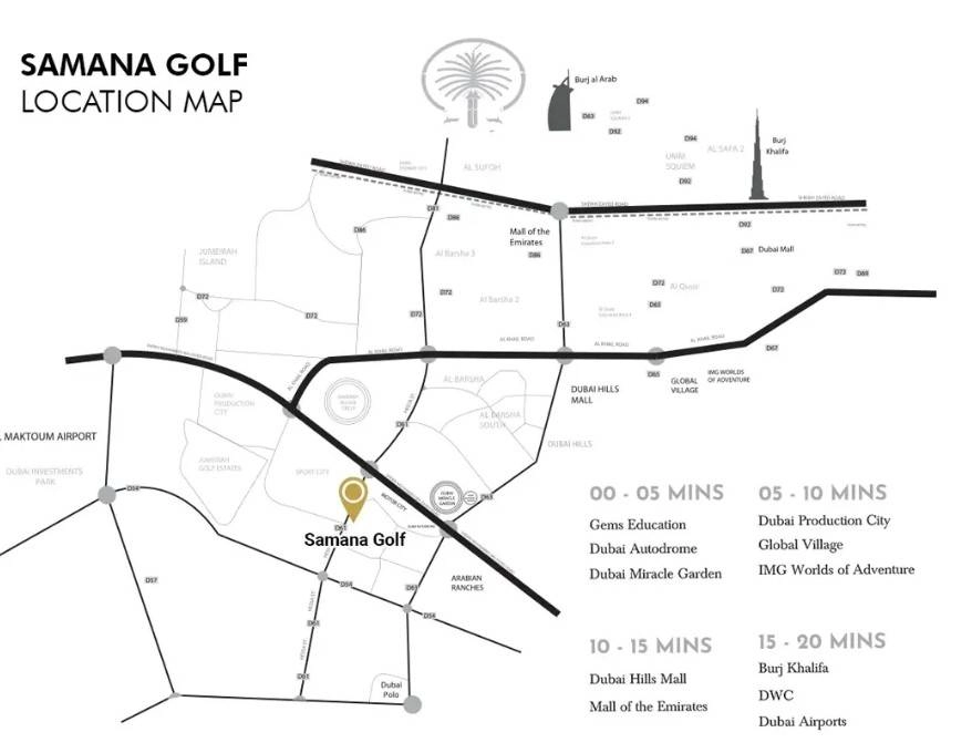 Samana Boulevard Heights studio apartment with private pool balcony Dubai